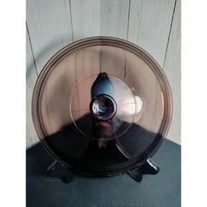 Pyrex #624-C brown glass replacement cover for the #024 2qt round casserole dish
